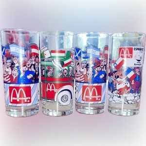 Spain 82 World Cup Coca-cola Mcdonald's Promo Glass | 4 glasses- rare vintage‌‌